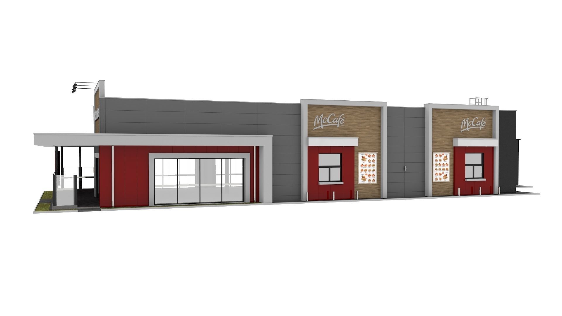 McDonalds Drive Thru 3D model_4