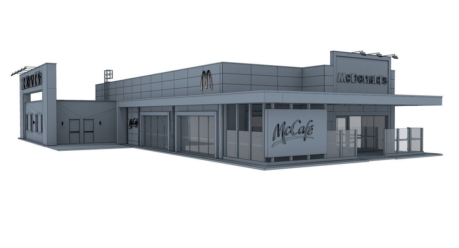 McDonalds Drive Thru 3D model_11