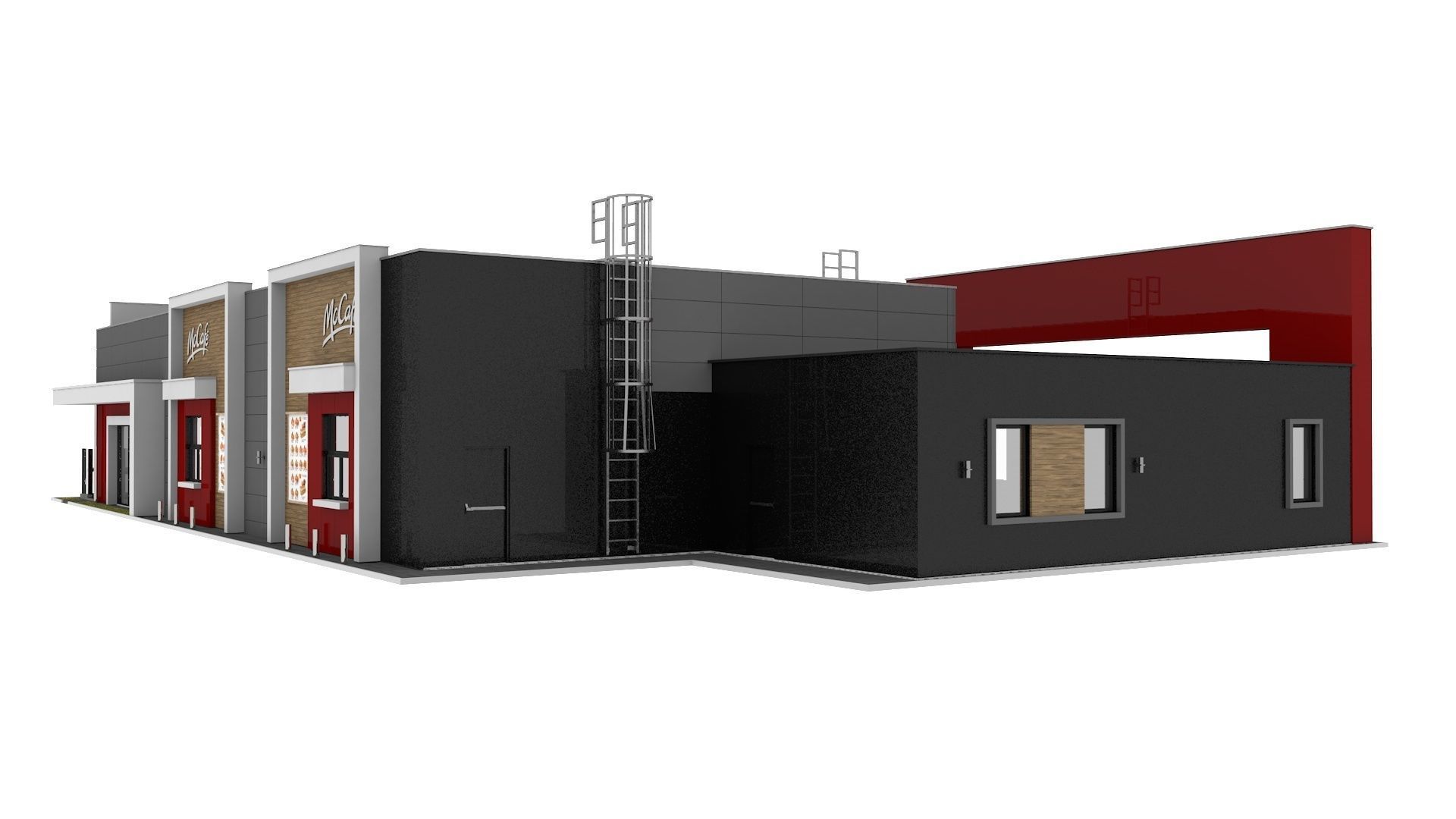 McDonalds Drive Thru 3D model_5