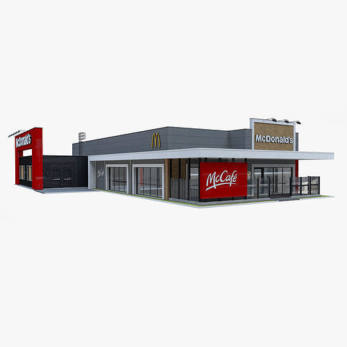 McDonalds Drive Thru 3D model