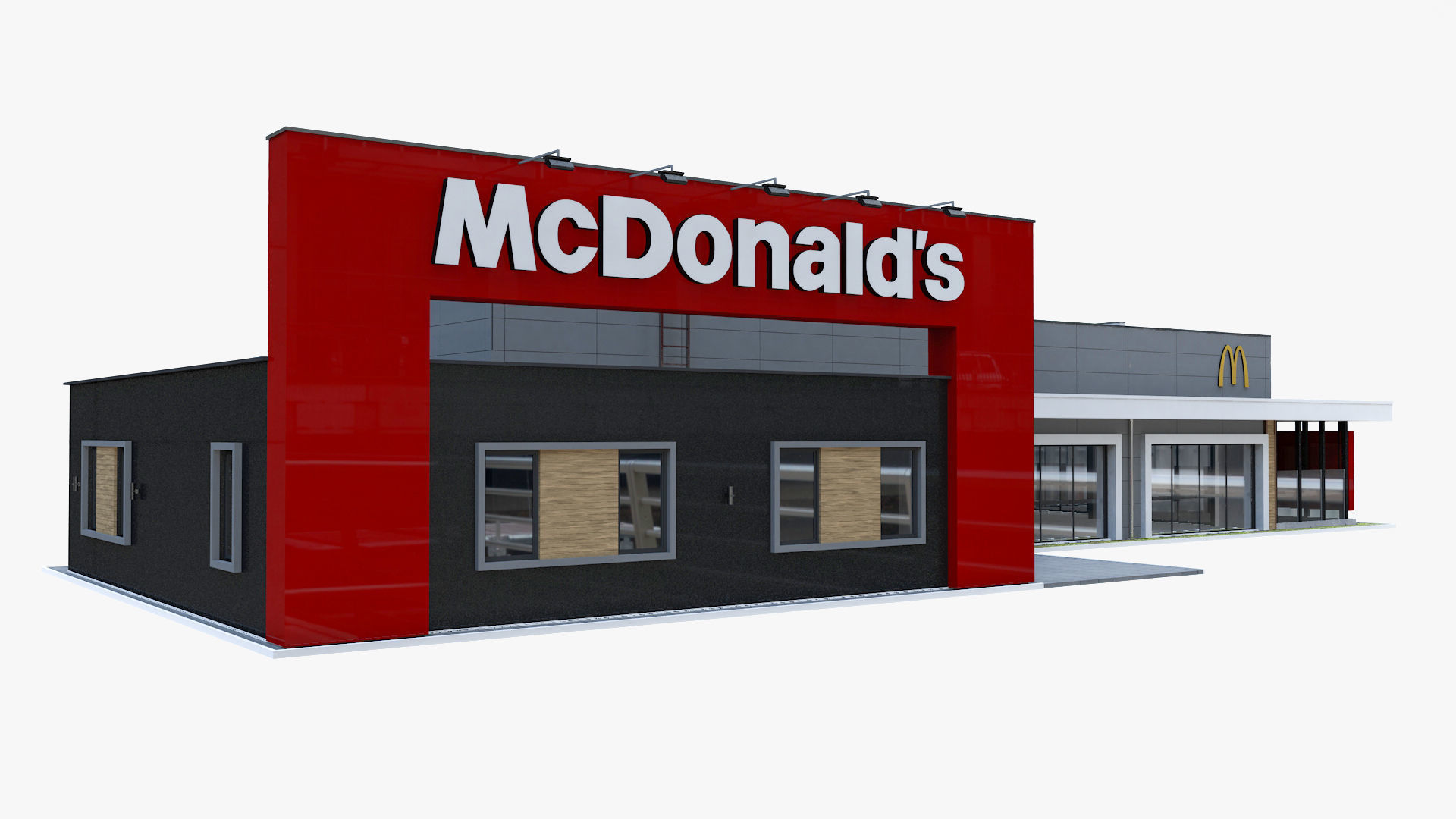 McDonalds Drive Thru 3D model_9