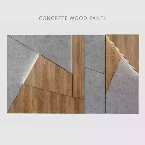 Concrete Wood Panel 4