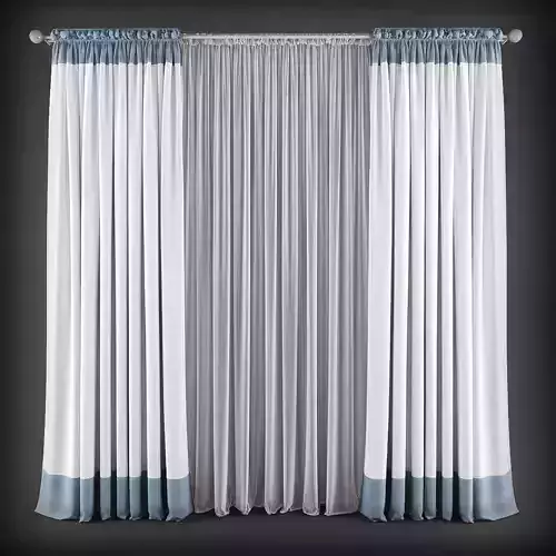 Curtain 3D model 100