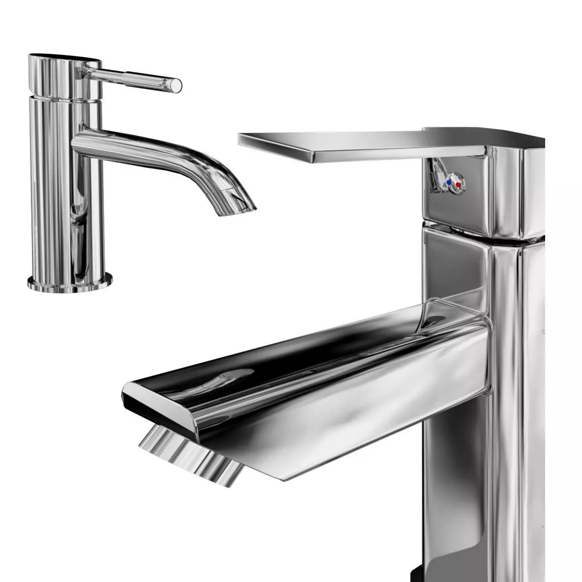 Hygienic shower 3D model_1