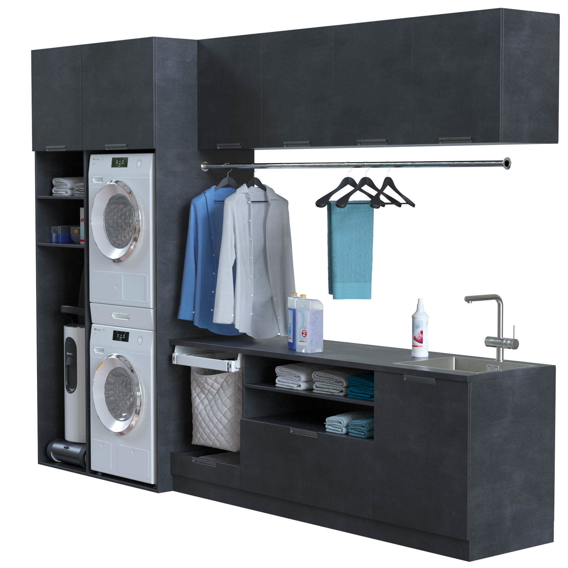Miele Laundry Set 3D model_26