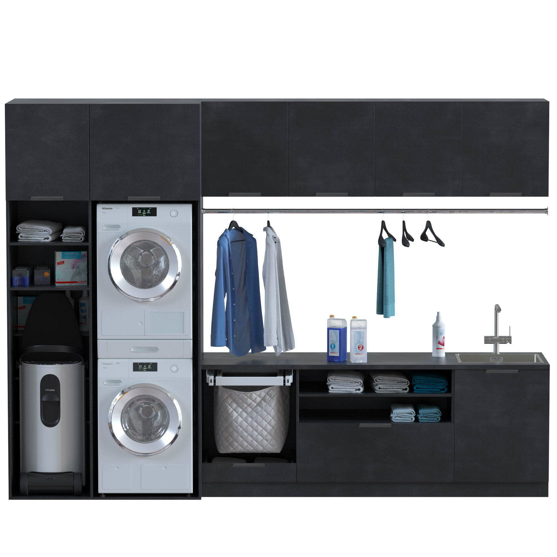 Miele Laundry Set 3D model_23