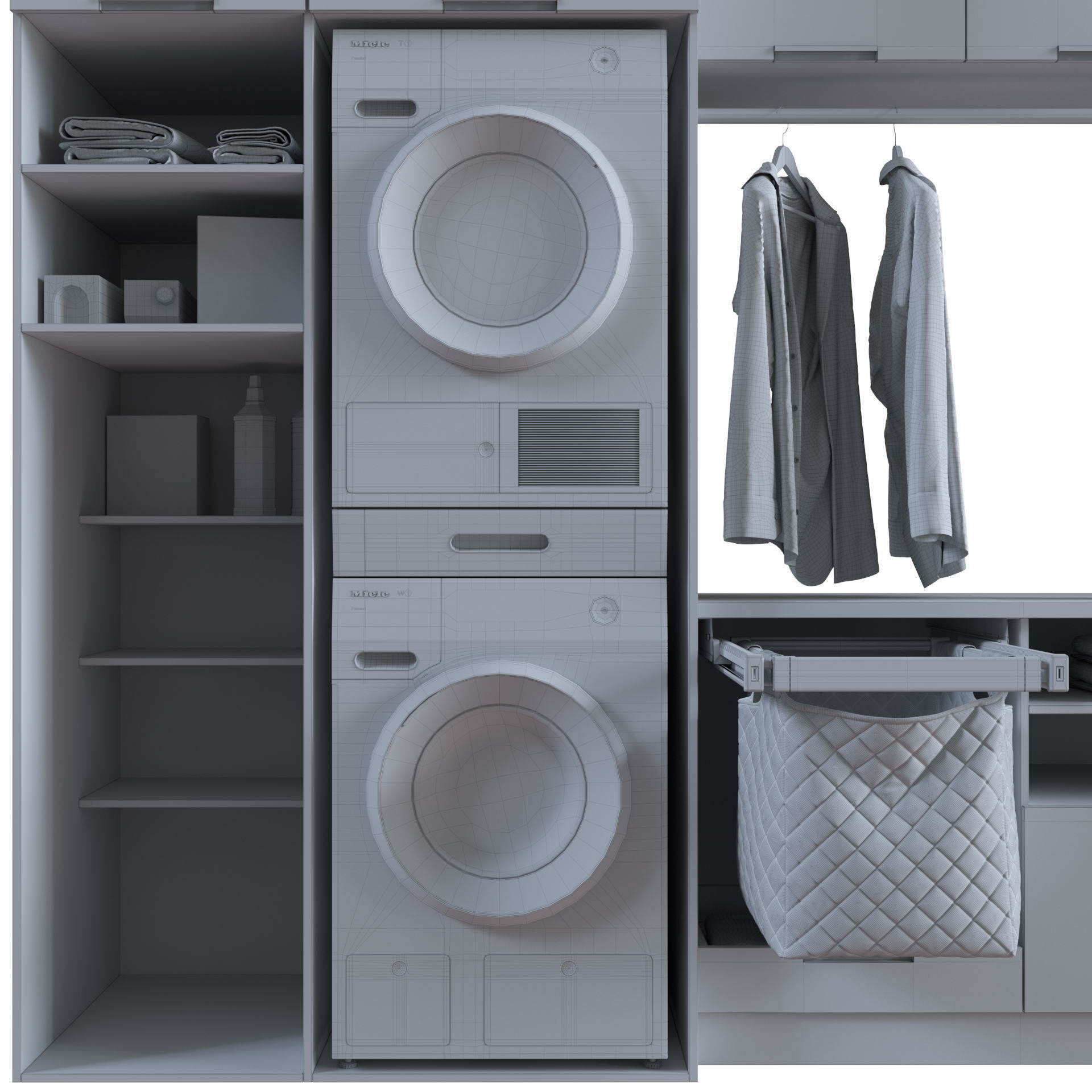 Miele Laundry Set 3D model_48