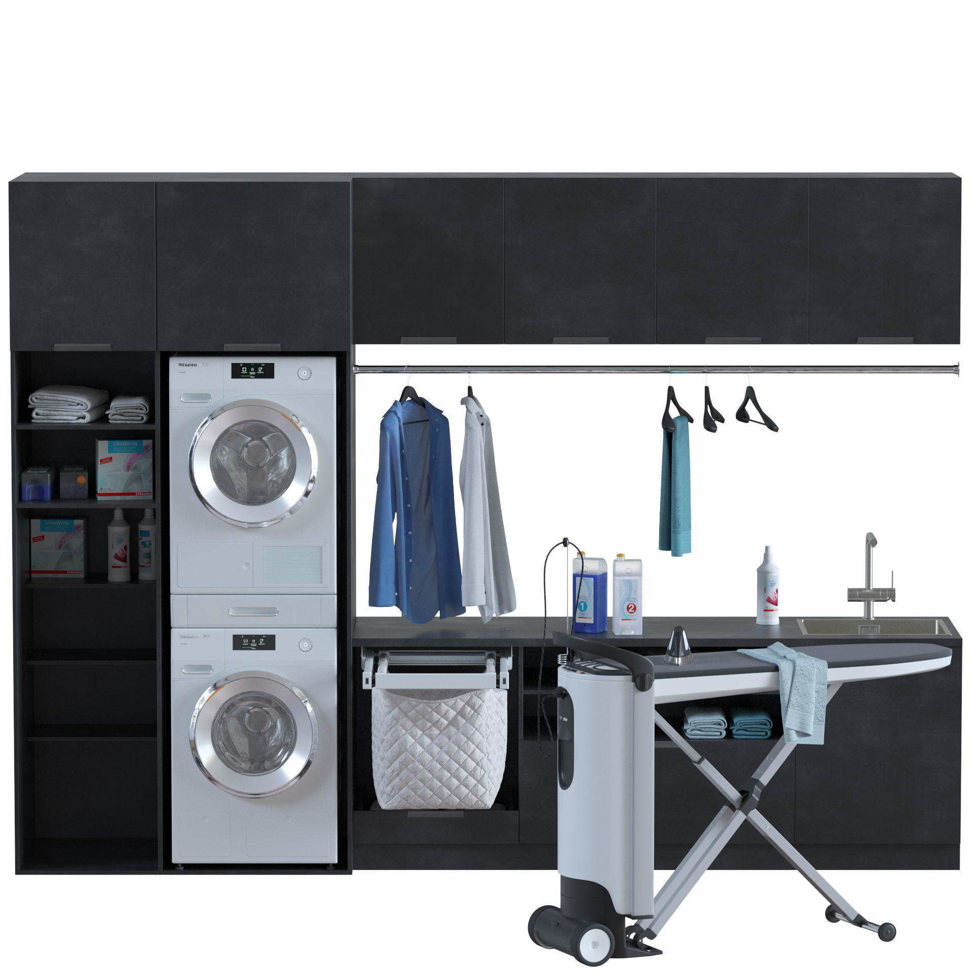 Miele Laundry Set 3D model_22