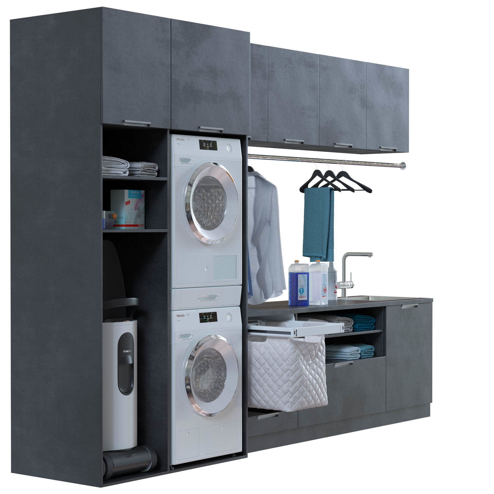 Miele Laundry Set 3D model_17