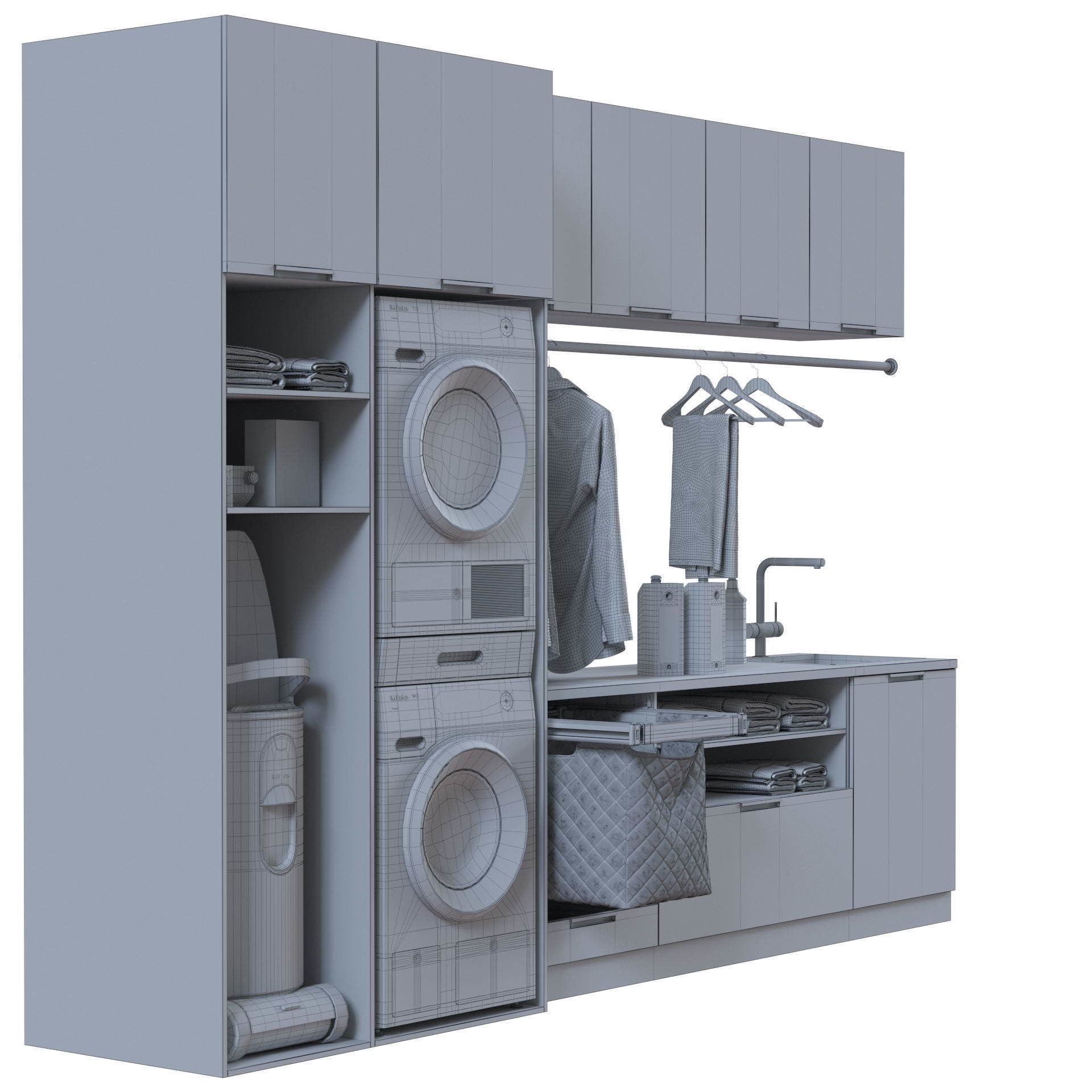 Miele Laundry Set 3D model_41