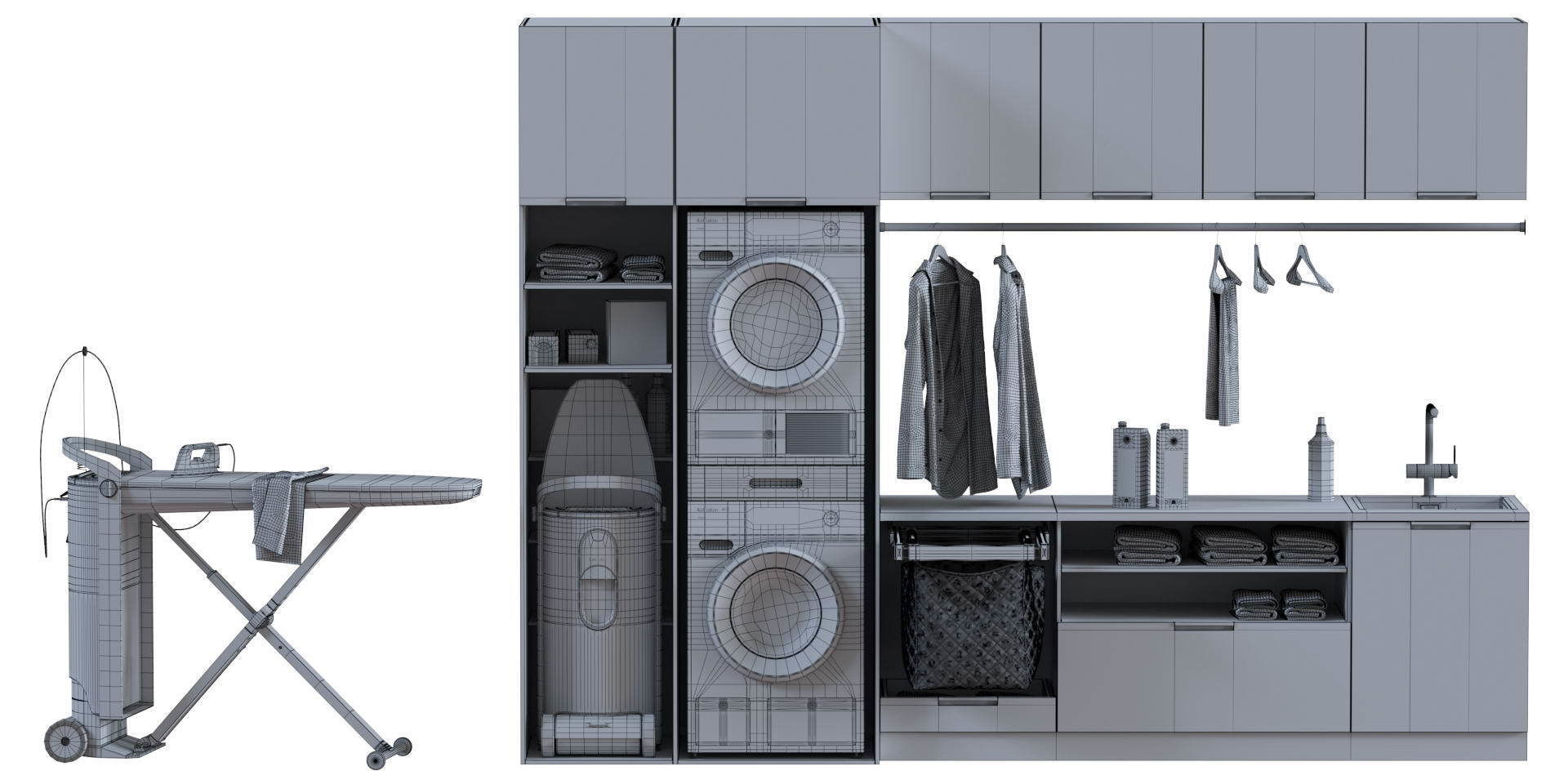 Miele Laundry Set 3D model_54