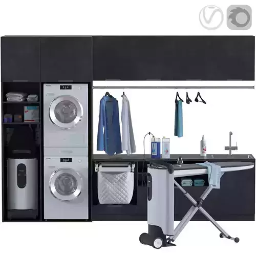 Miele Laundry Set 3D model