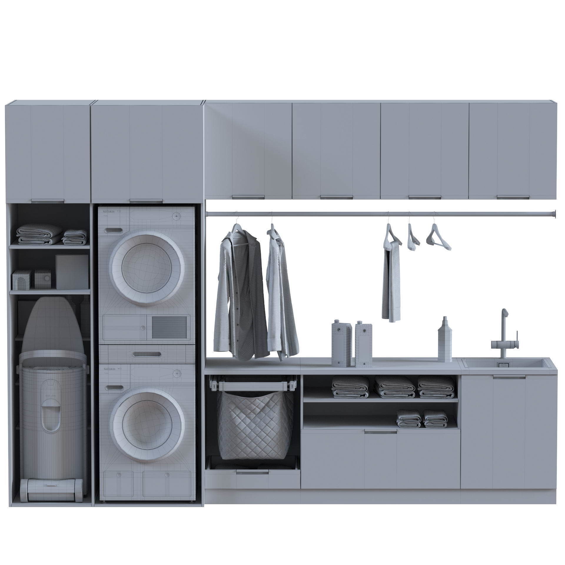 Miele Laundry Set 3D model_46