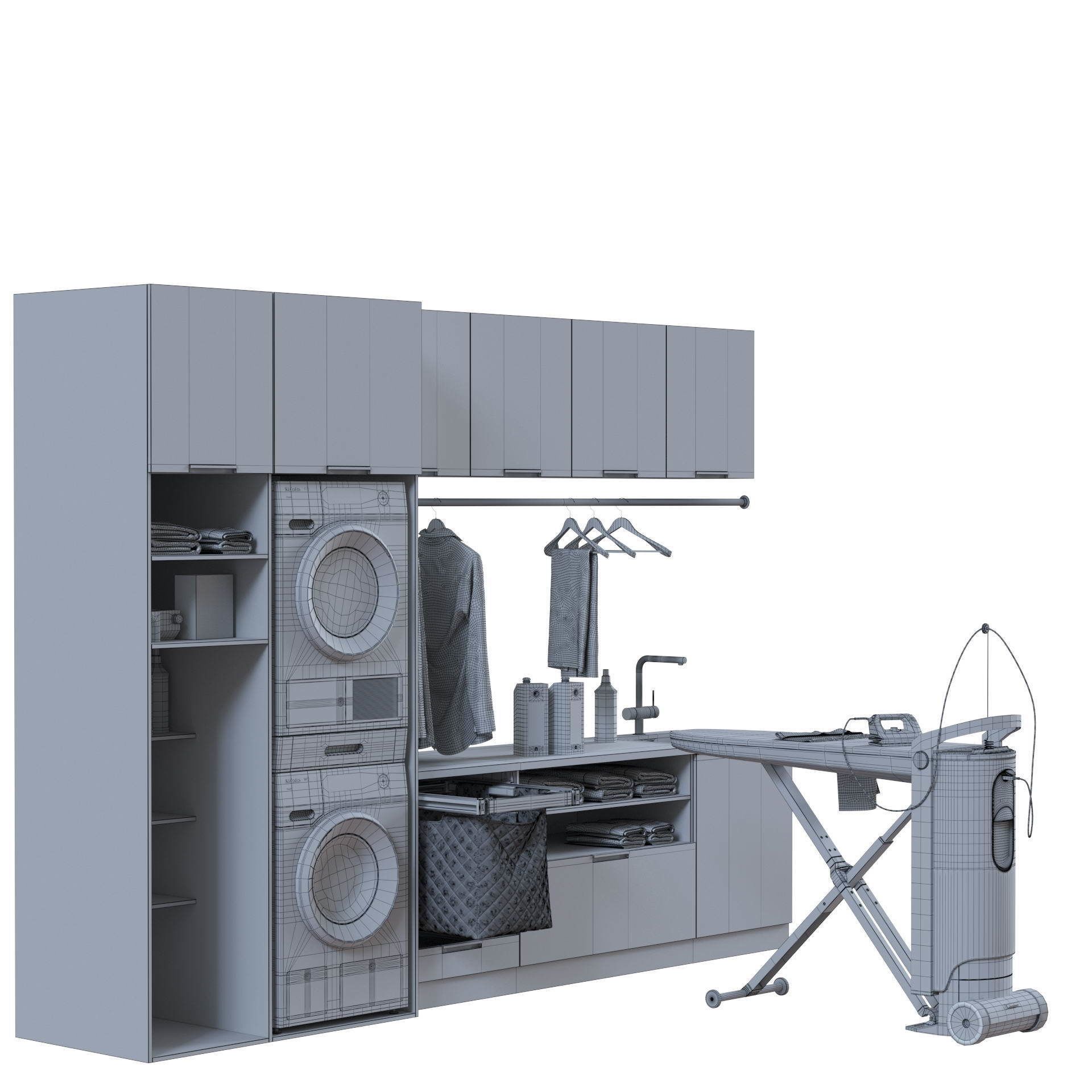 Miele Laundry Set 3D model_36
