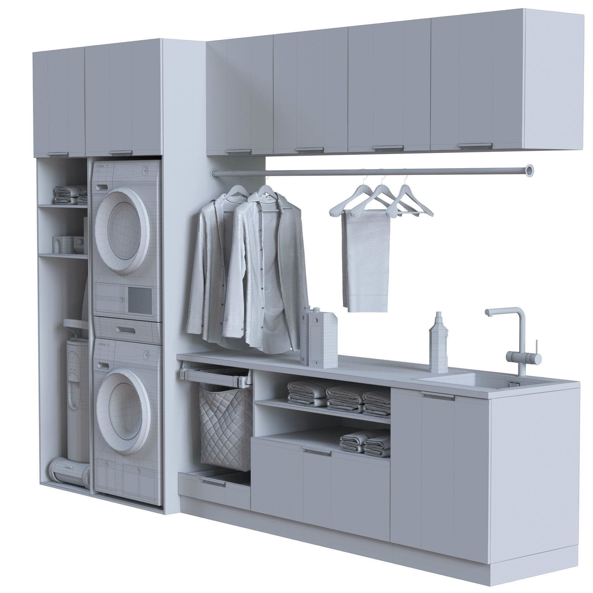Miele Laundry Set 3D model_50
