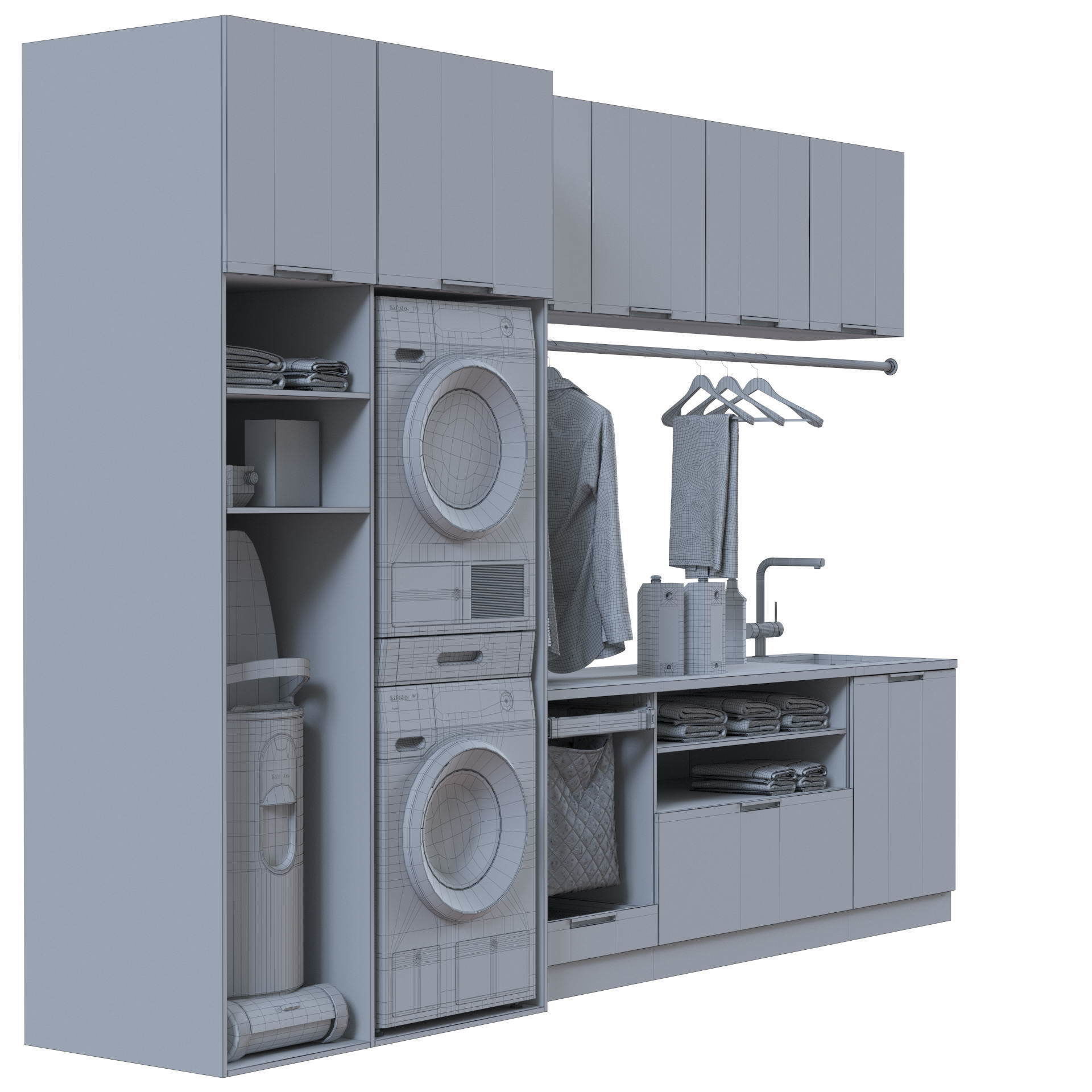 Miele Laundry Set 3D model_42