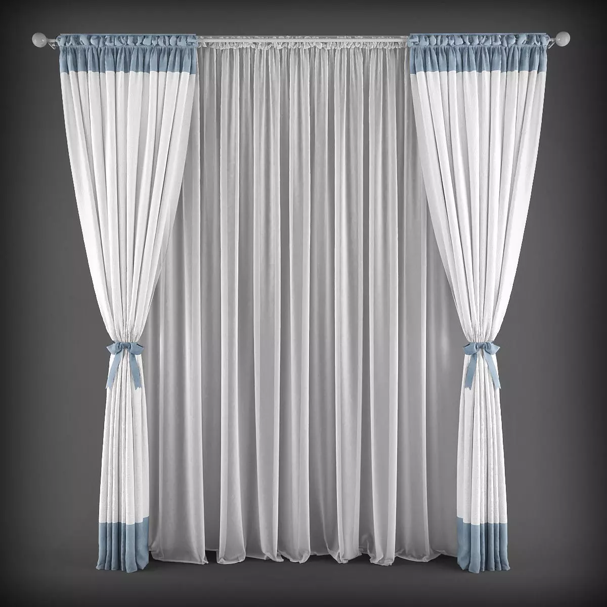 Curtain 3D model 101 3D model_0
