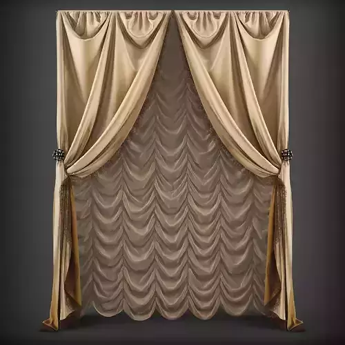 Curtain 3D model 104