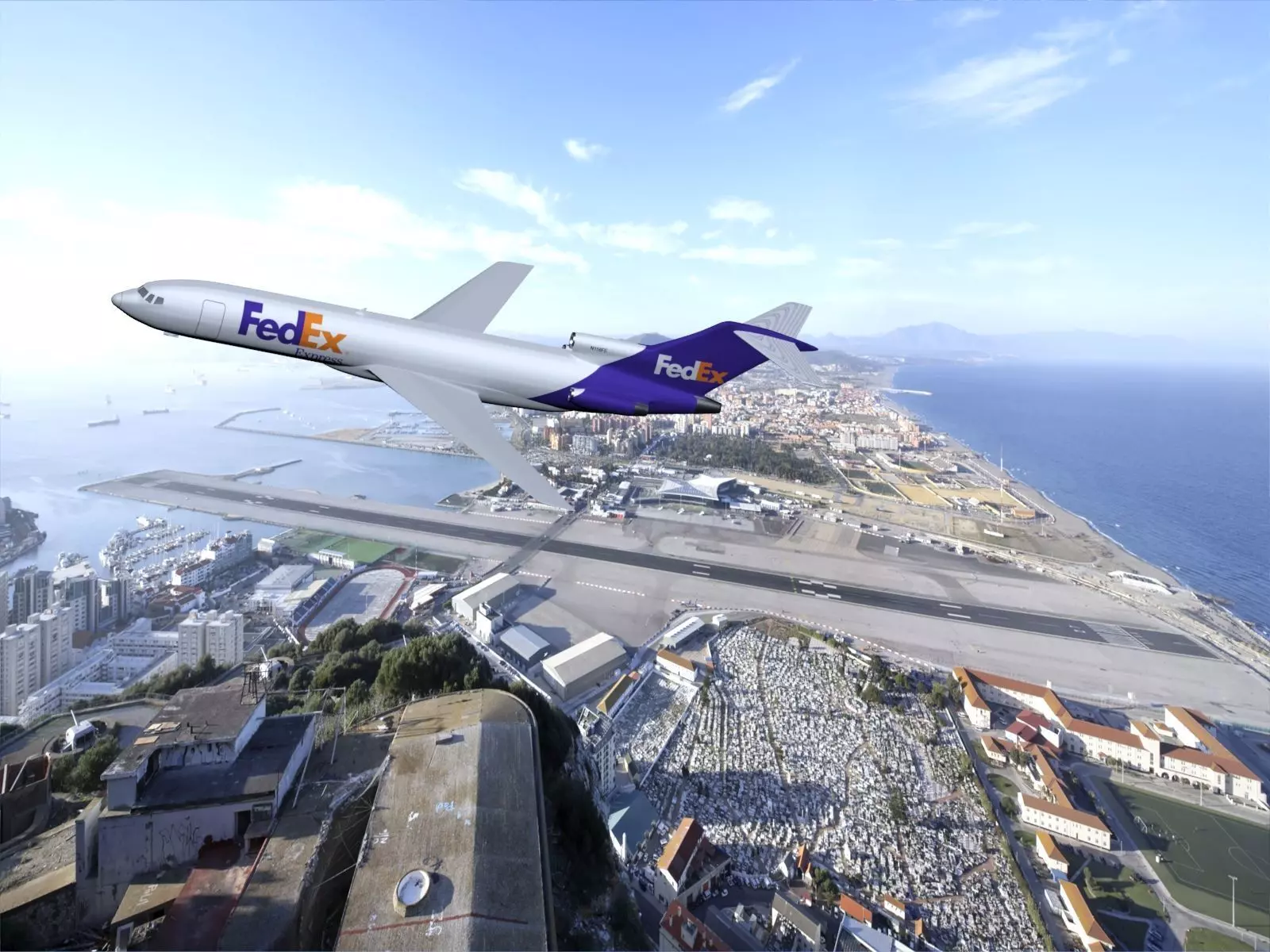 Boeing 727-200F Advanced Freighter 3D model_0