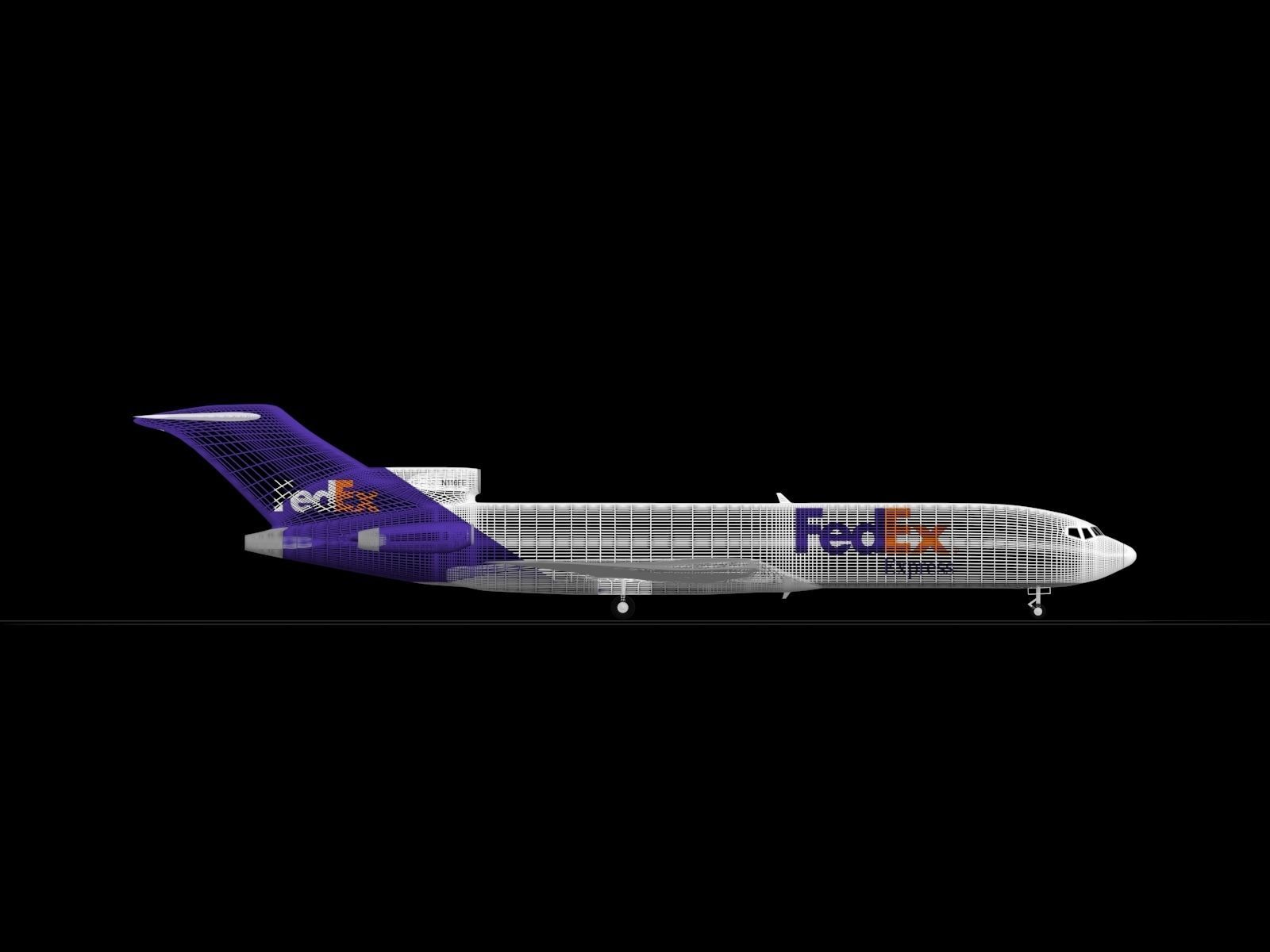 Boeing 727-200F Advanced Freighter 3D model_8