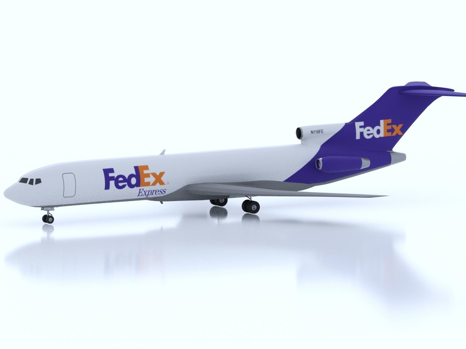 Boeing 727-200F Advanced Freighter 3D model_3