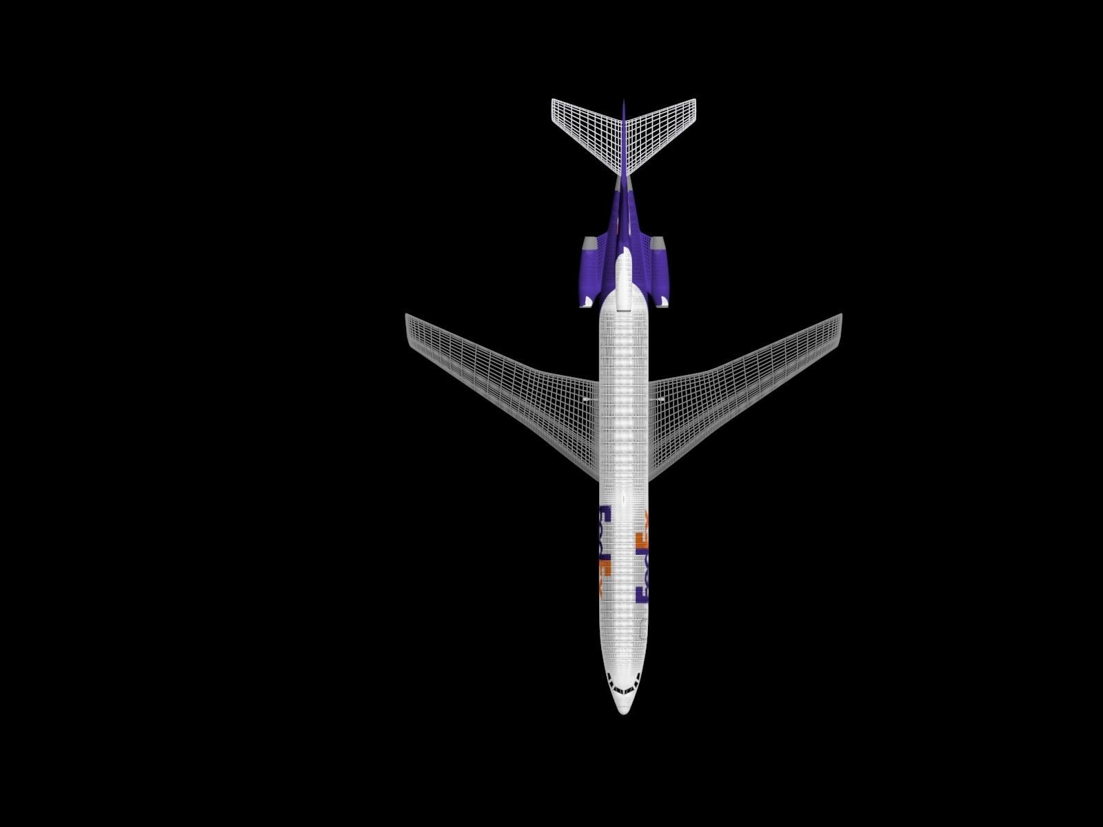 Boeing 727-200F Advanced Freighter 3D model_6