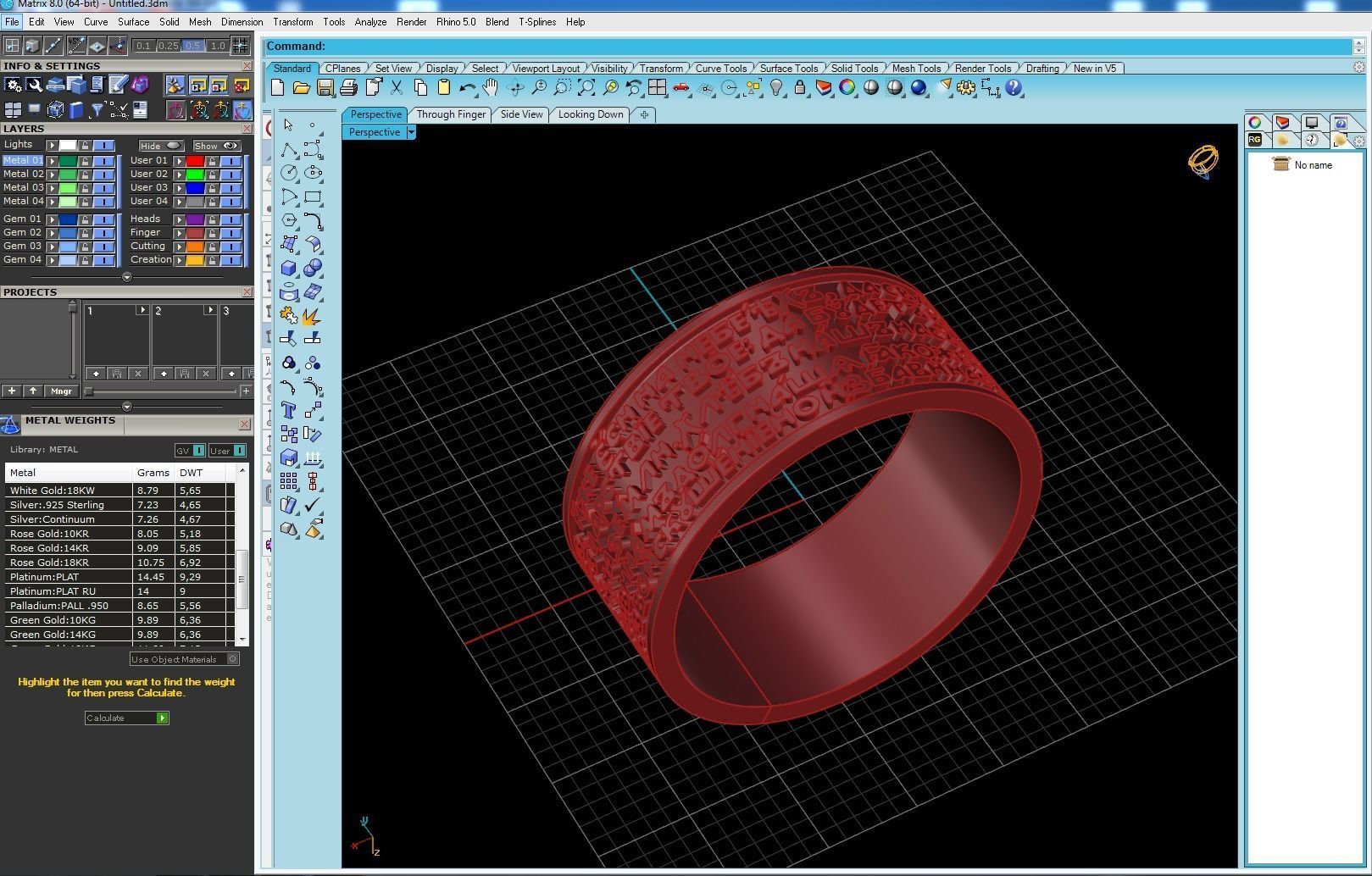 Ring 3D print model gold with cross 3D print model_4