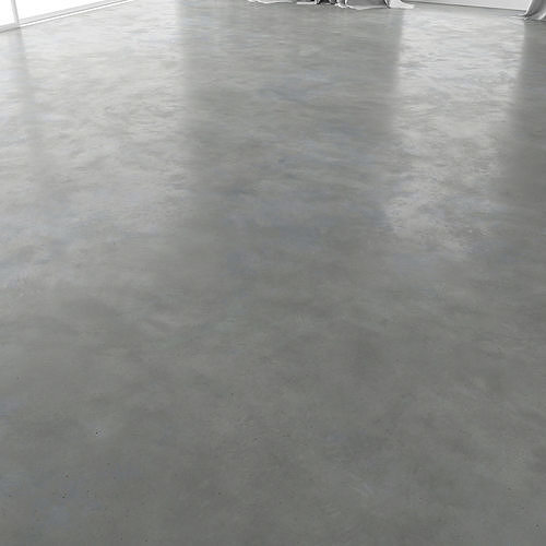 Polished concrete floor 3D model