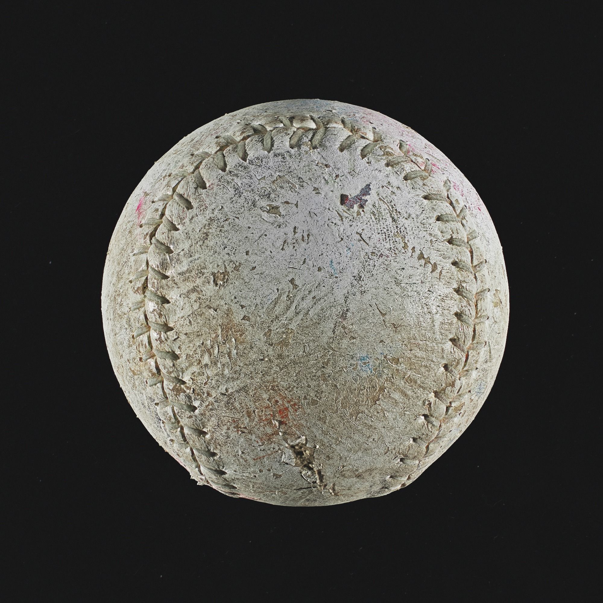 Baseball based on scan Low-poly 3D model_4