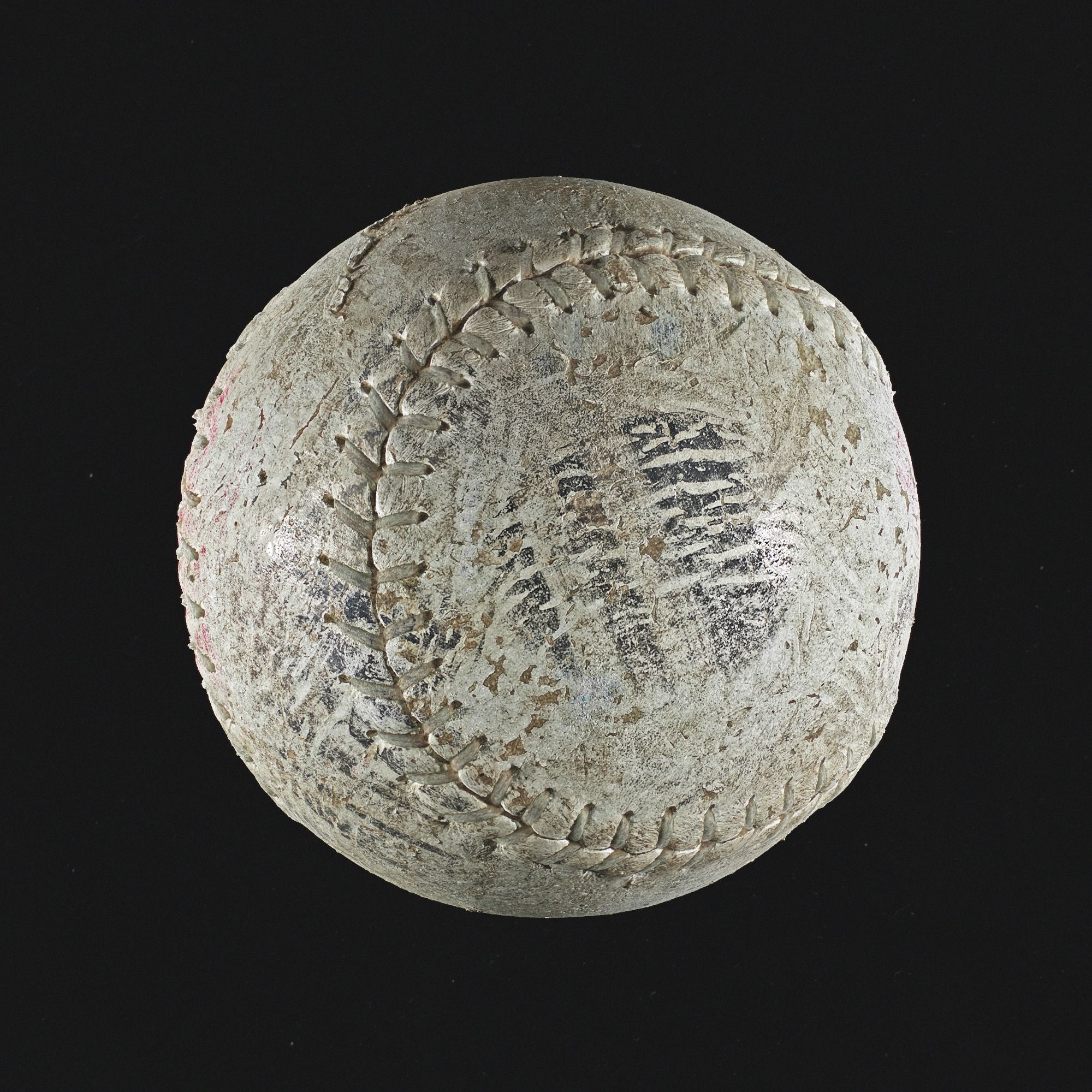 Baseball based on scan Low-poly 3D model_3