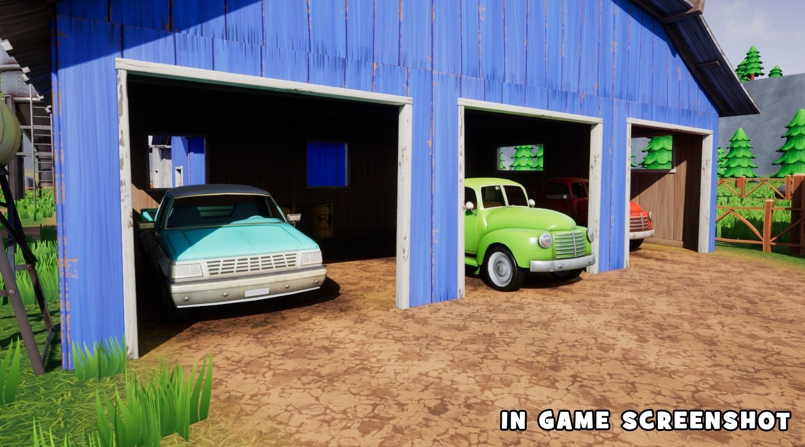 Stylized Cars Low-poly 3D model_16