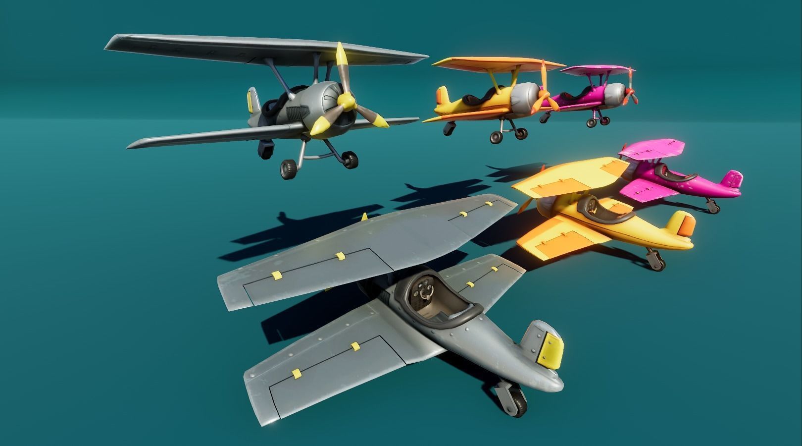 Stylized Cars Low-poly 3D model_6