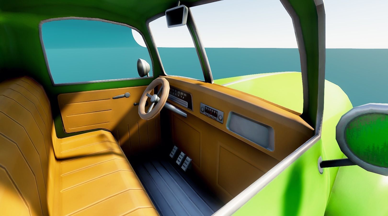 Stylized Cars Low-poly 3D model_12