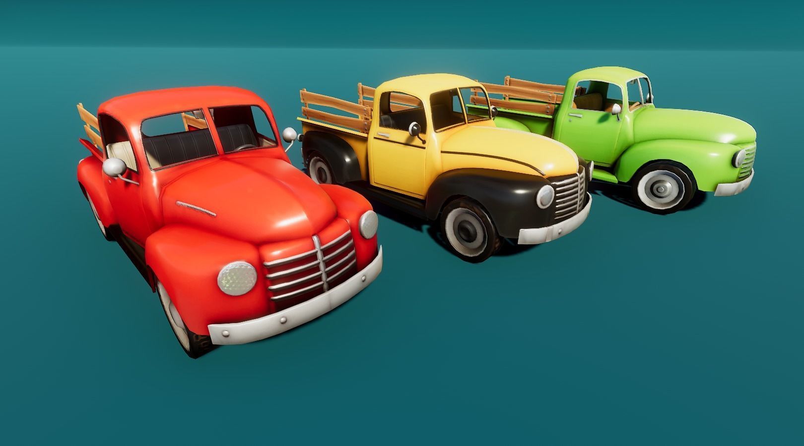 Stylized Cars Low-poly 3D model_2