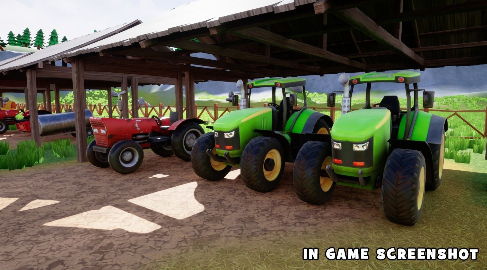 Stylized Cars Low-poly 3D model_17