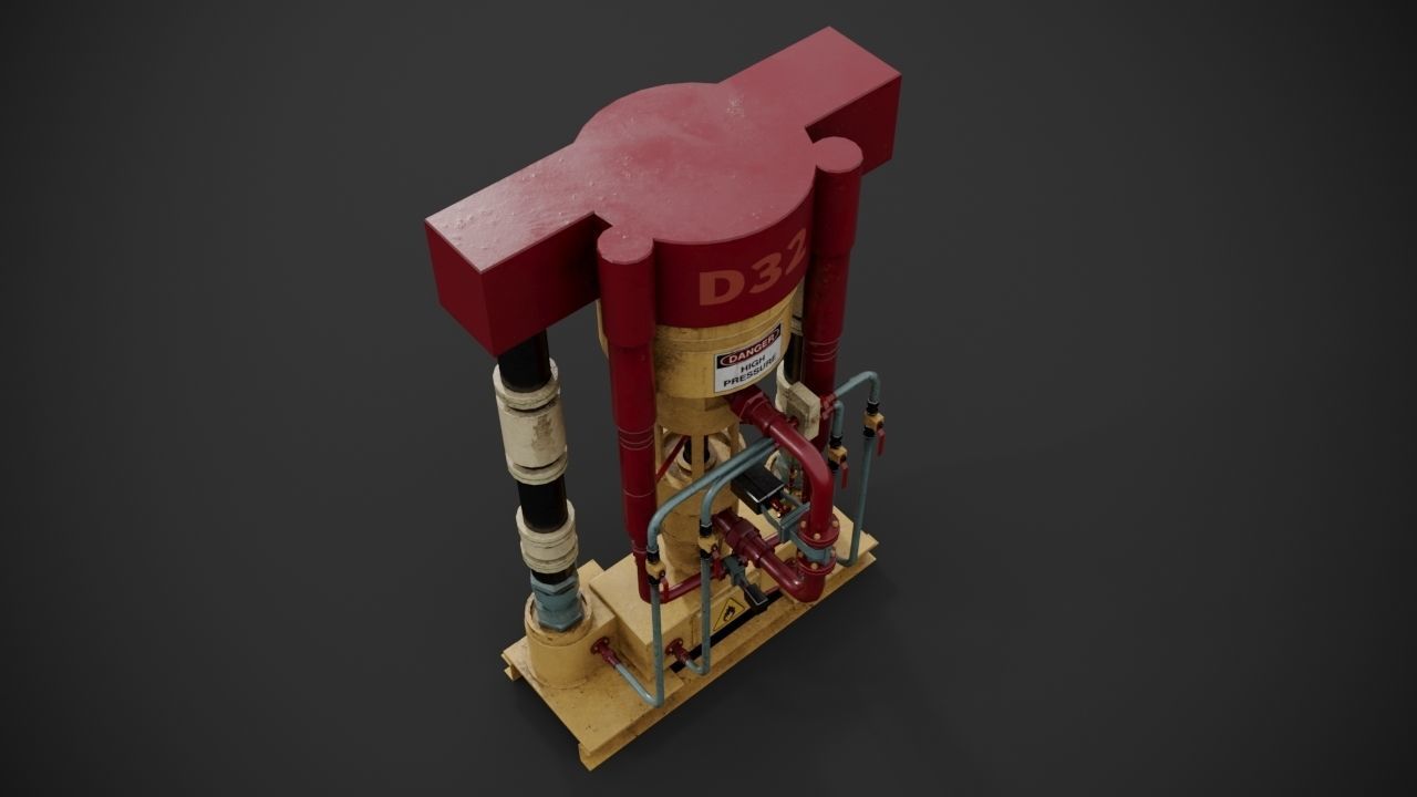 Machinery device 3D model_6