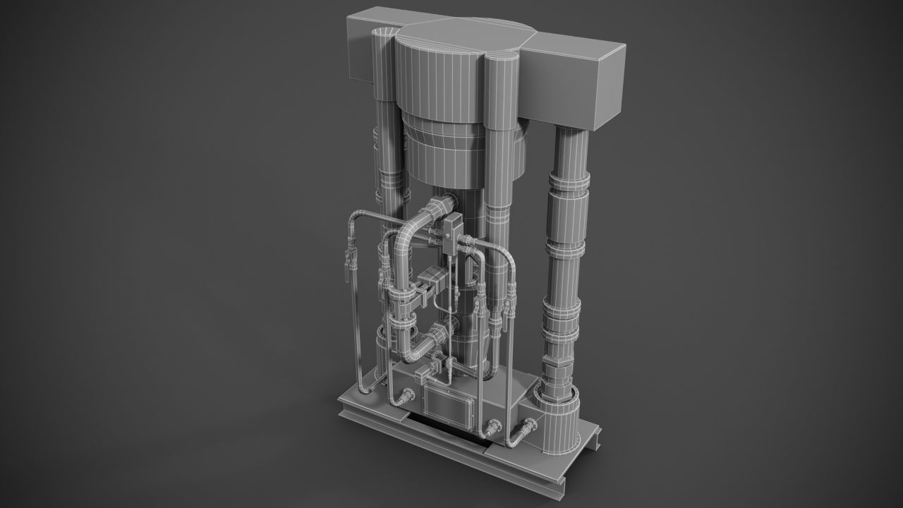 Machinery device 3D model_11