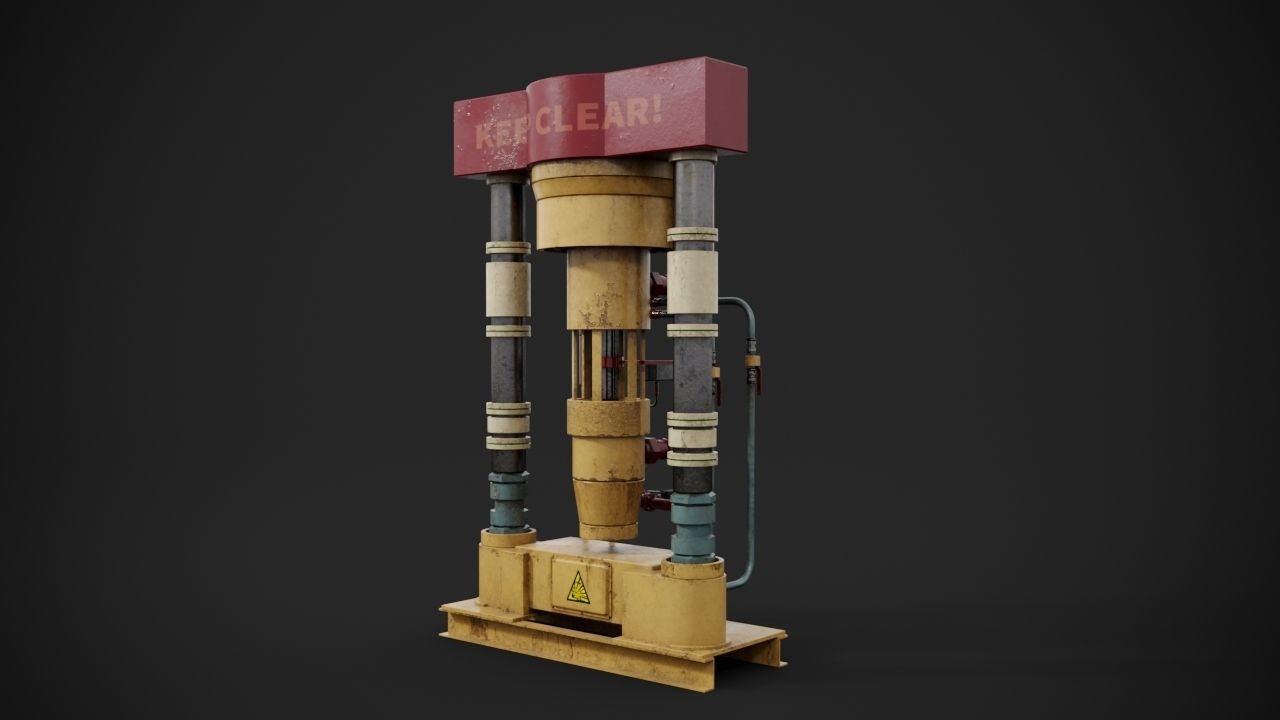 Machinery device 3D model_5