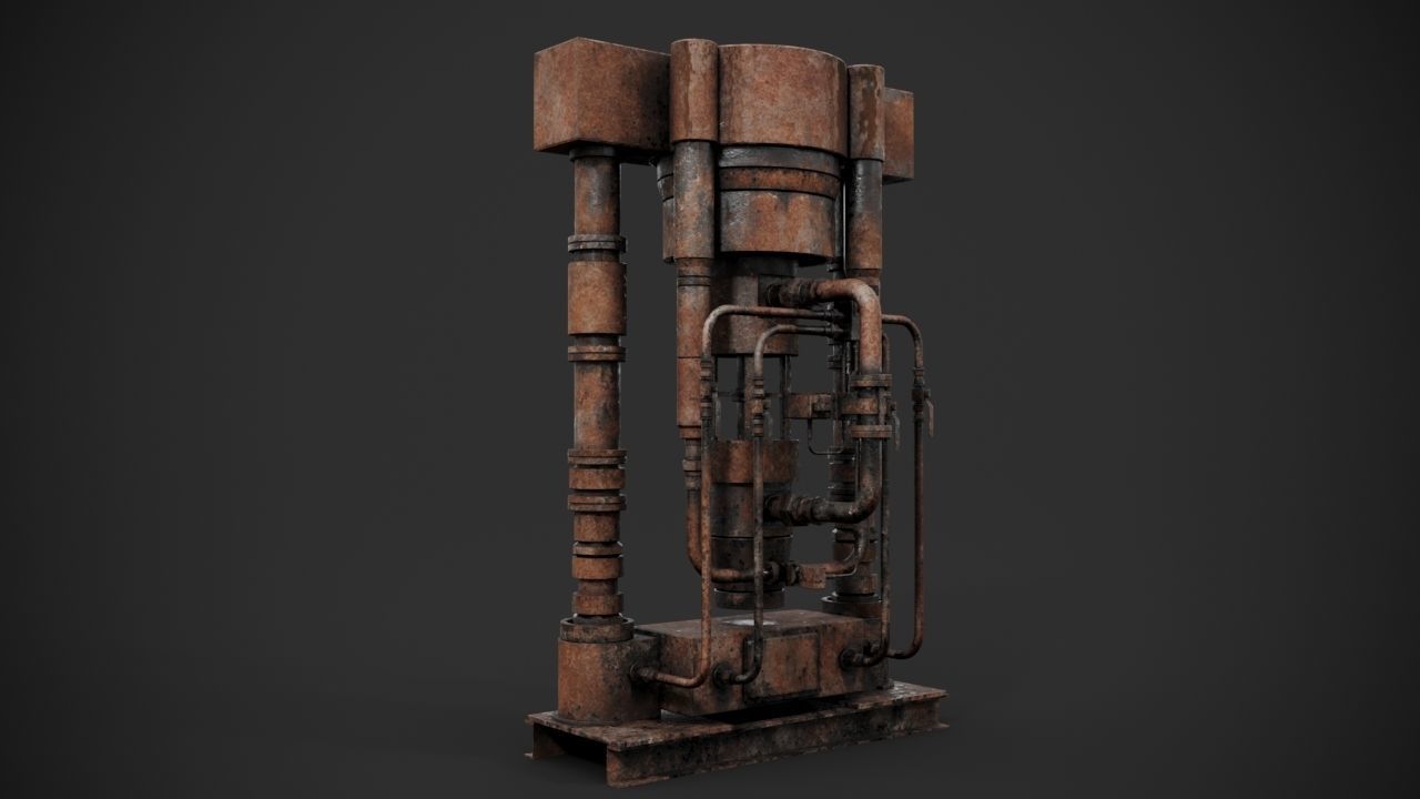 Machinery device 3D model_7