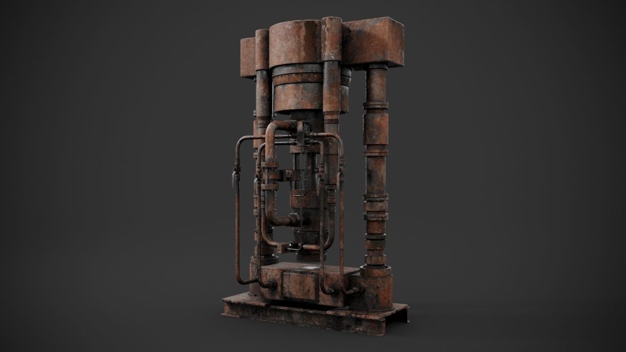 Machinery device 3D model_8