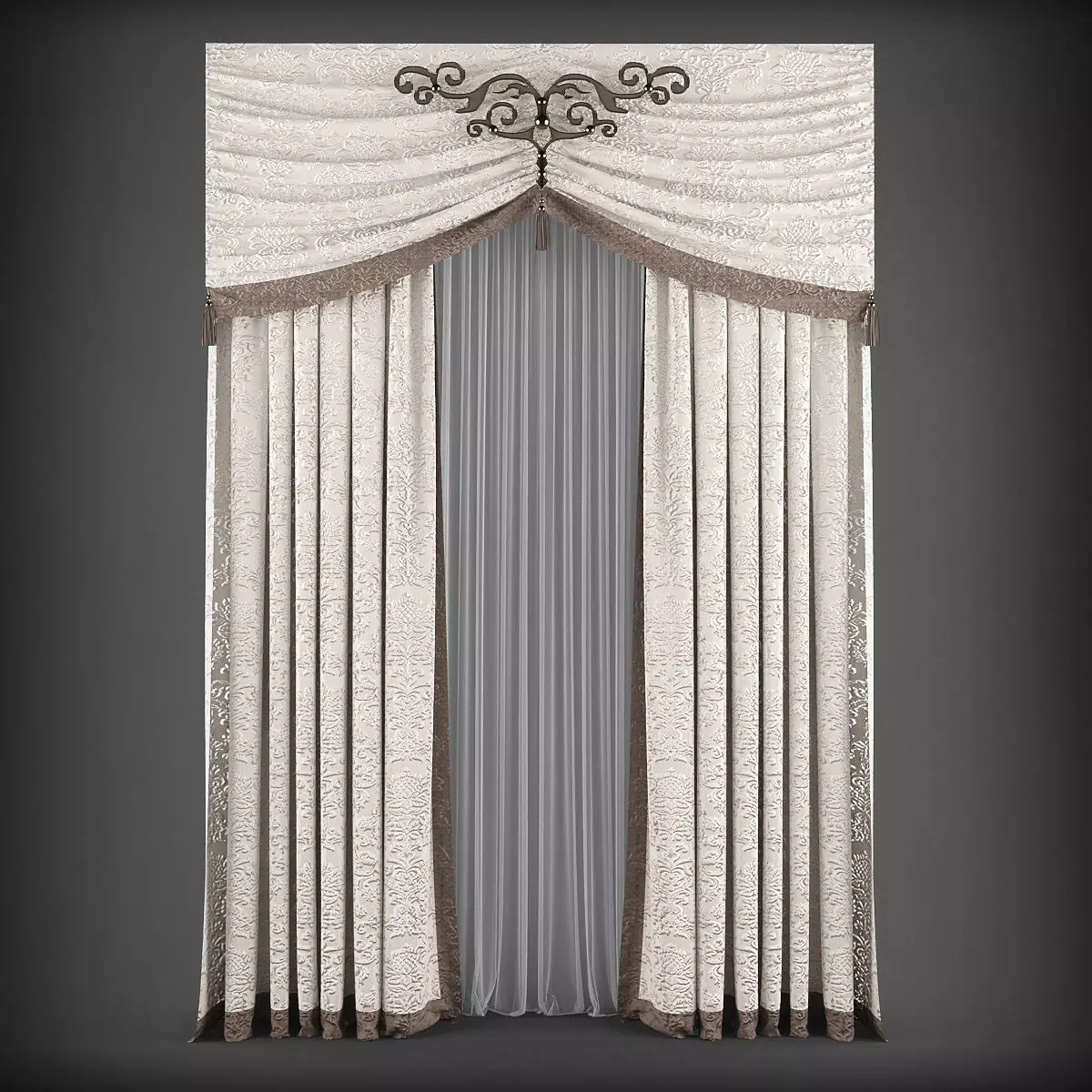Curtain 3D model 112 3D model