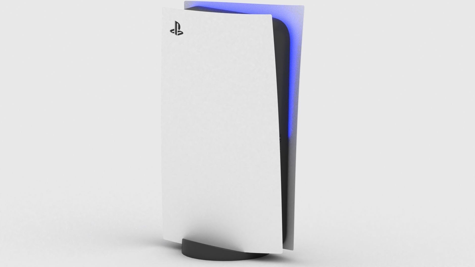 PS5 - SONY Playstation 5 console v3 disk and digital low poly Free low-poly 3D model_20