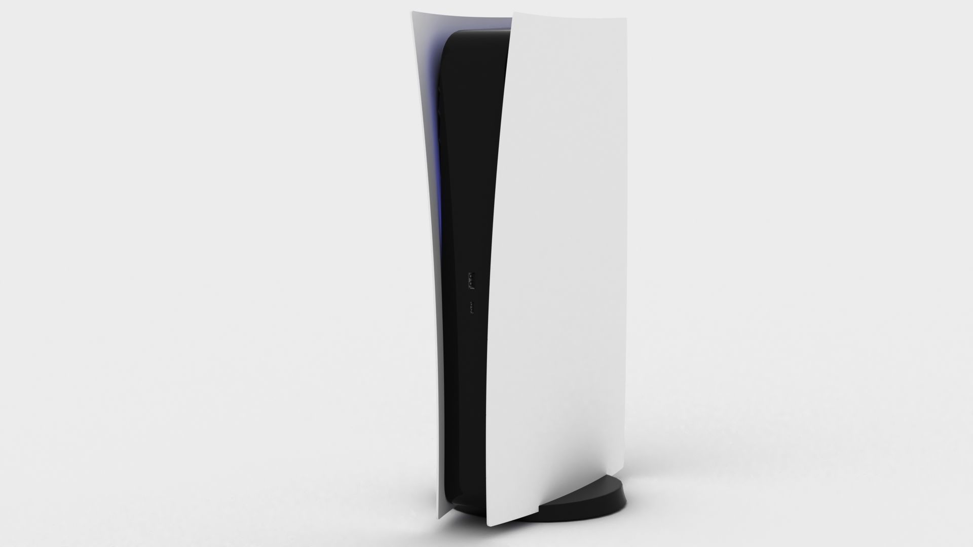 PS5 - SONY Playstation 5 console v3 disk and digital low poly Free low-poly 3D model_29