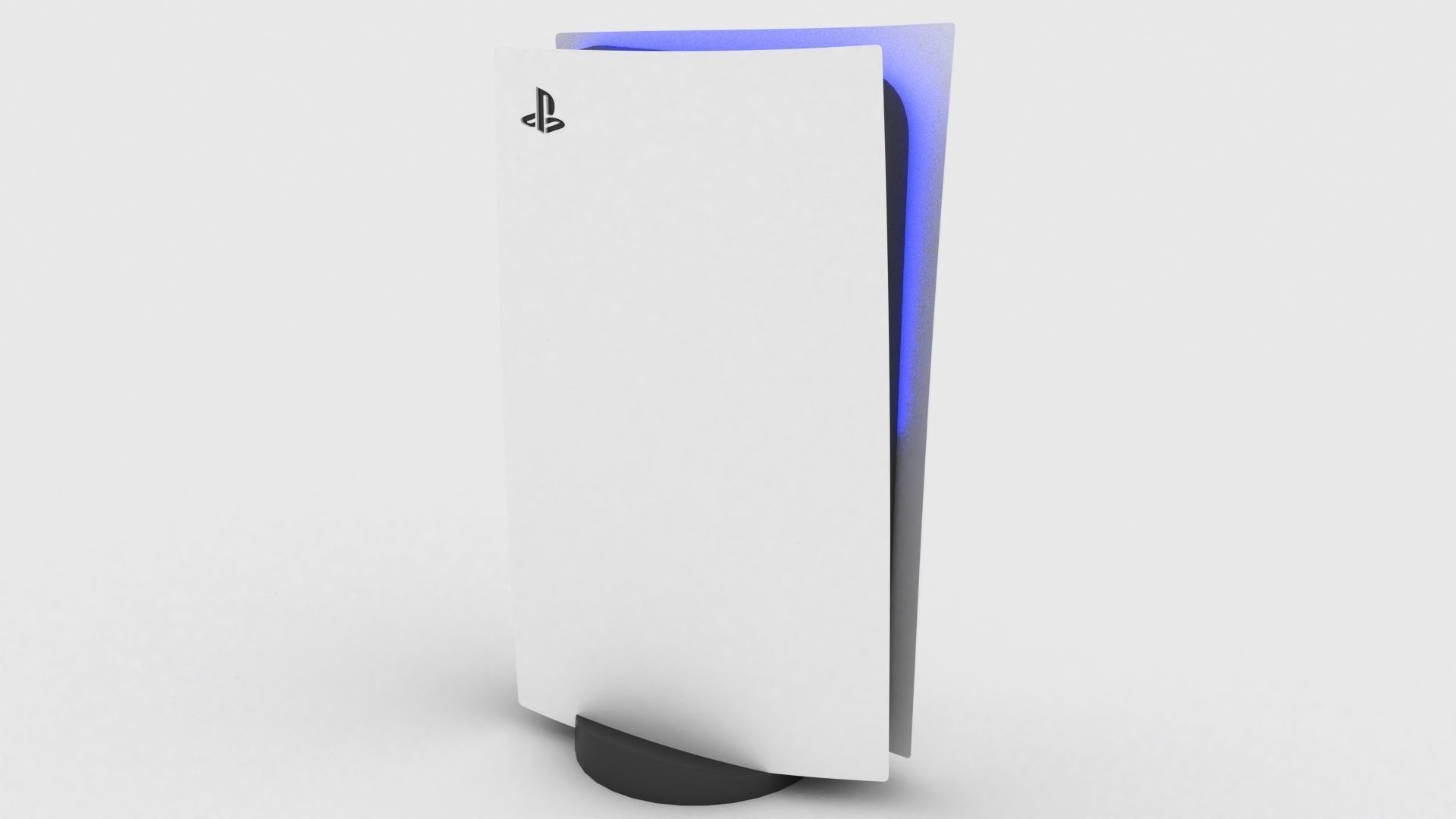 PS5 - SONY Playstation 5 console v3 disk and digital low poly Free low-poly 3D model_11