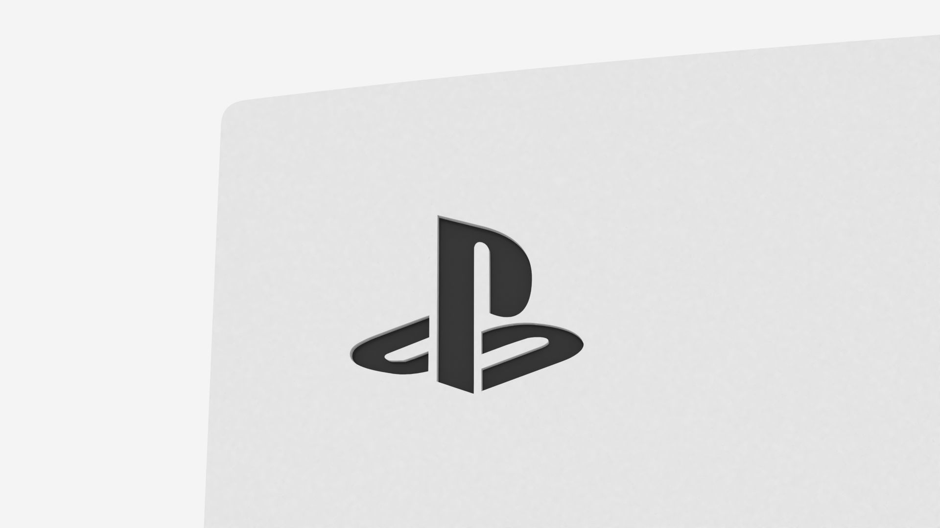 PS5 - SONY Playstation 5 console v3 disk and digital low poly Free low-poly 3D model_18