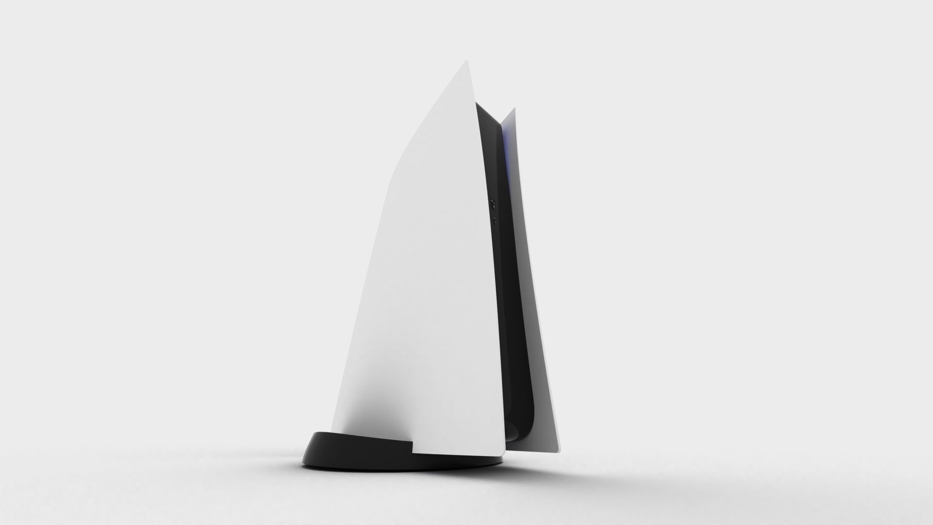 PS5 - SONY Playstation 5 console v3 disk and digital low poly Free low-poly 3D model_23