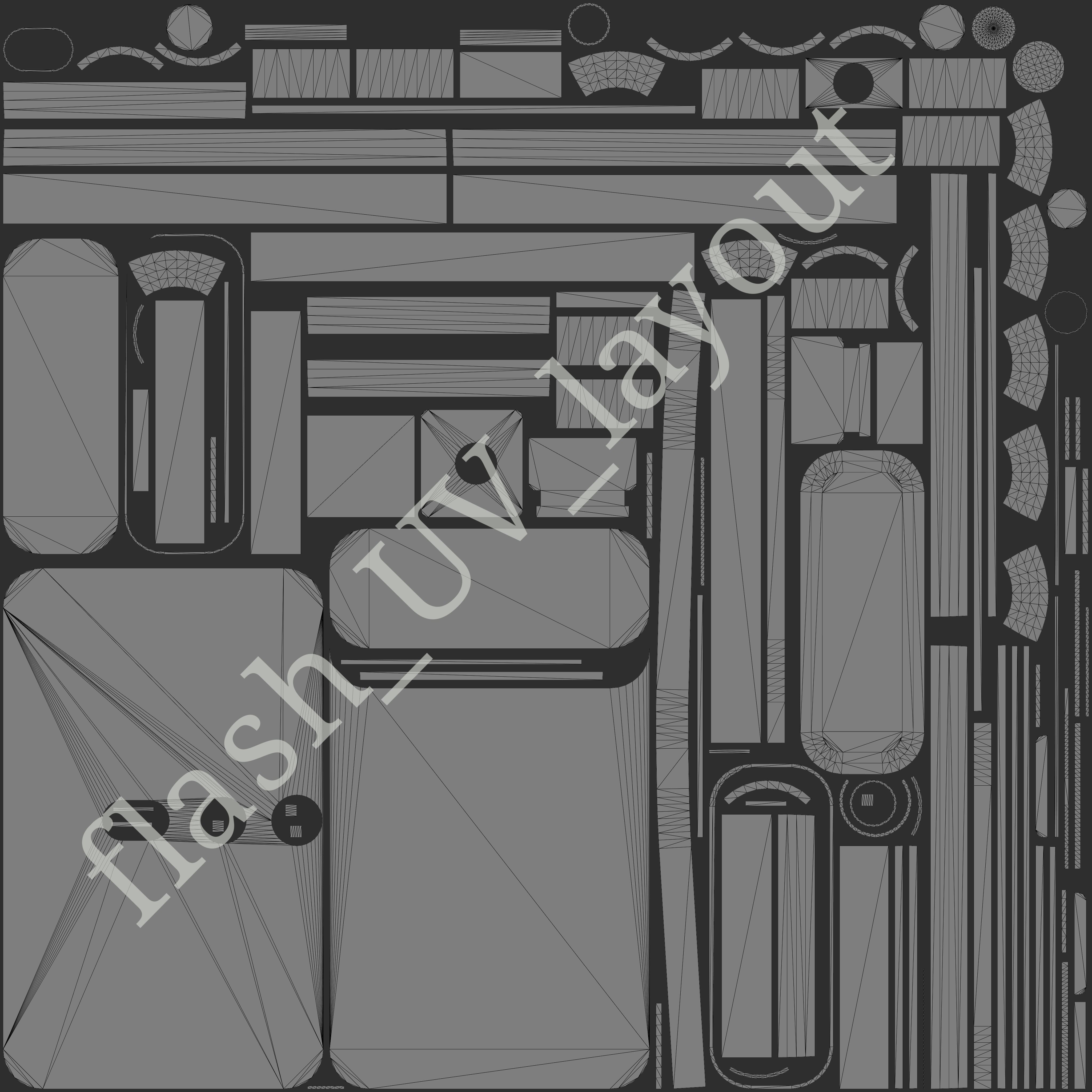Smena-35 camera Low-poly 3D model_17