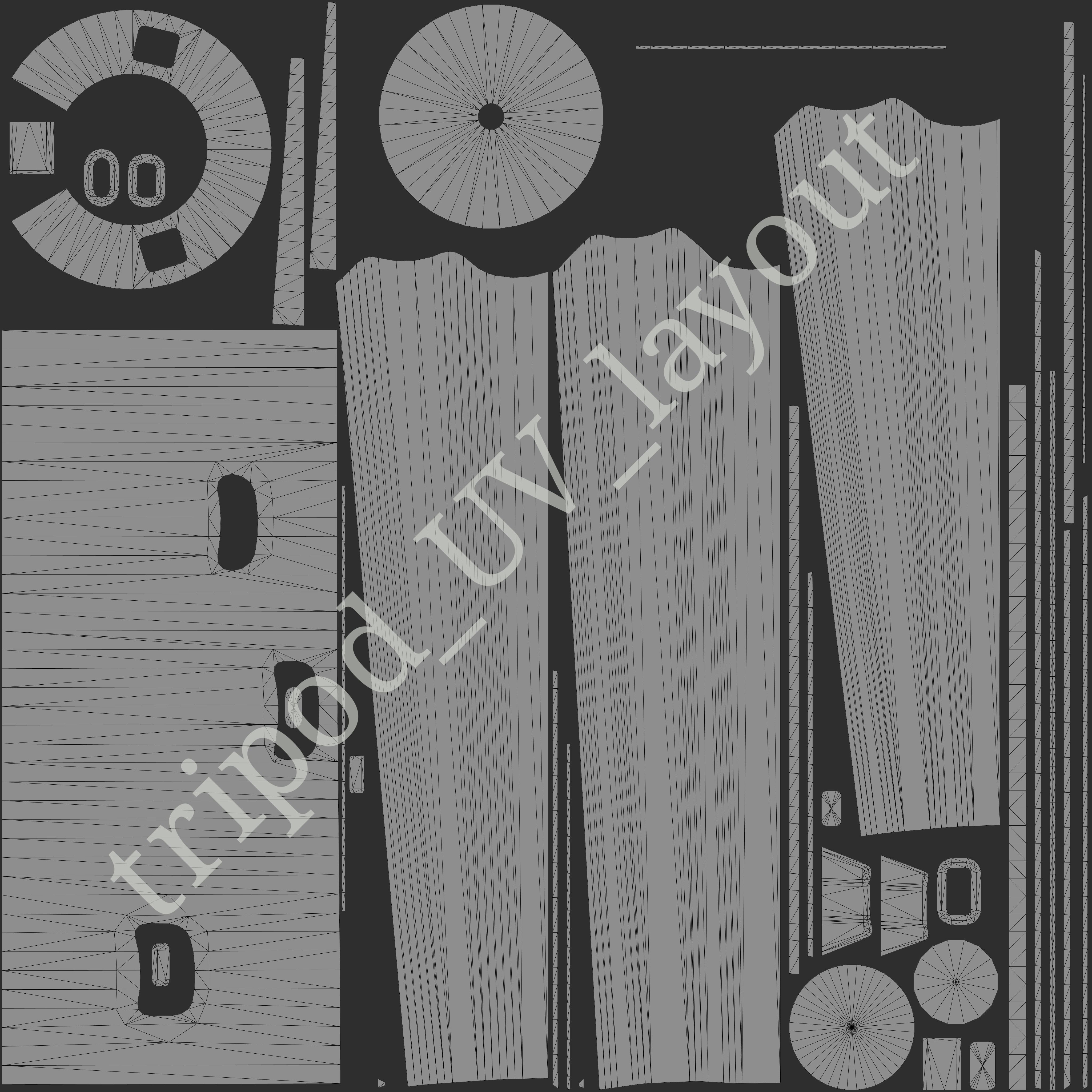 Smena-35 camera Low-poly 3D model_18