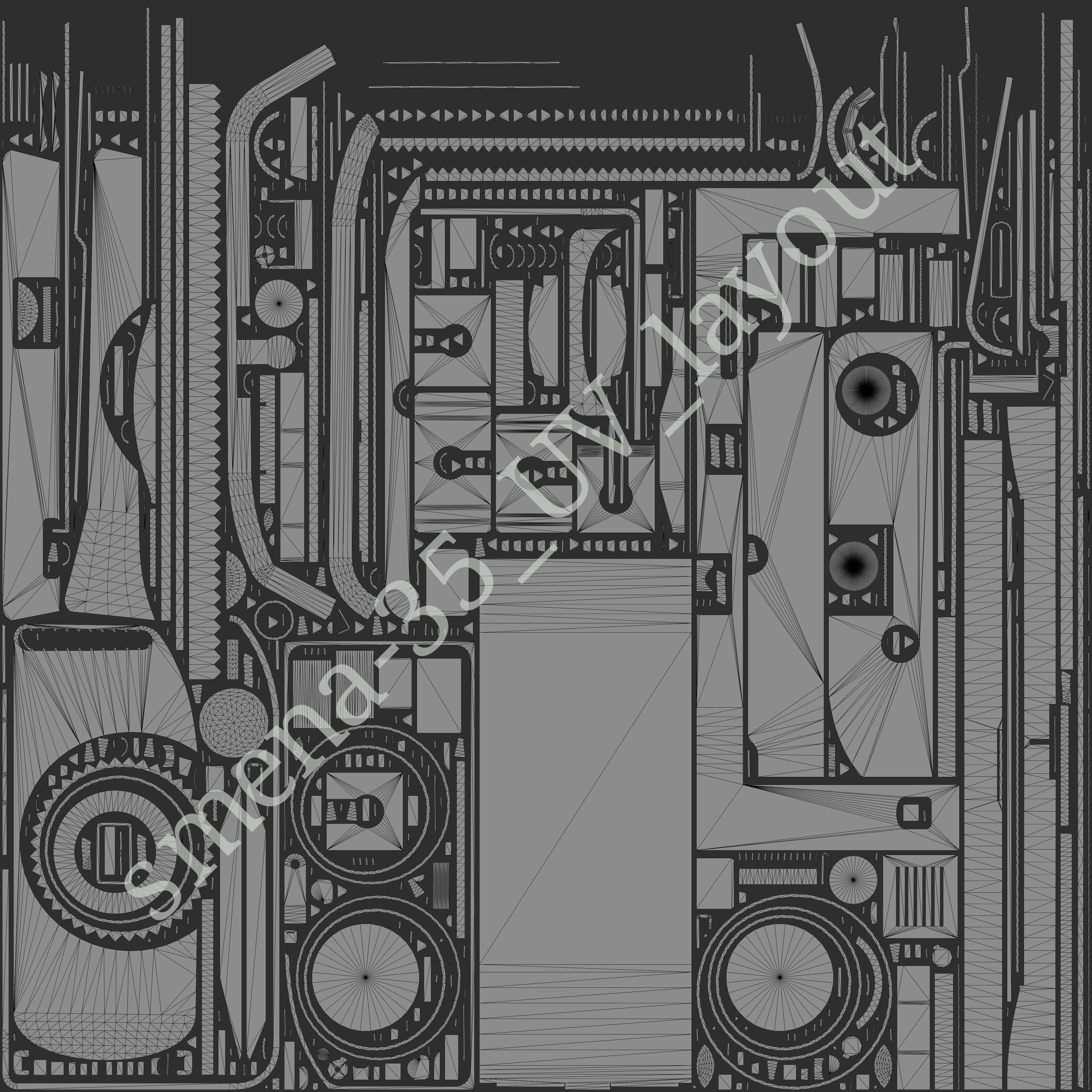 Smena-35 camera Low-poly 3D model_16