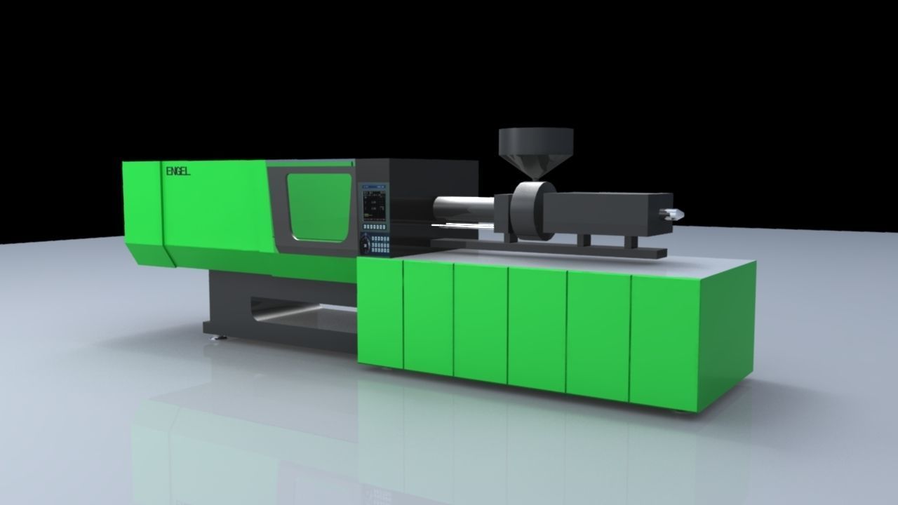 injection molding machine 3D model_1